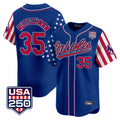 Davalo B.Orioles #35 Adley Rutschman Player Royal USA 250 Independence Day Vapor Premier Limited Home Game Stitched Jerseys