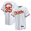 Davalo B.Orioles #35 Adley Rutschman Player White Home Game Stitched Jerseys