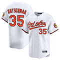 Davalo B.Orioles #35 Adley Rutschman Player White Limited Home Game Stitched Jerseys