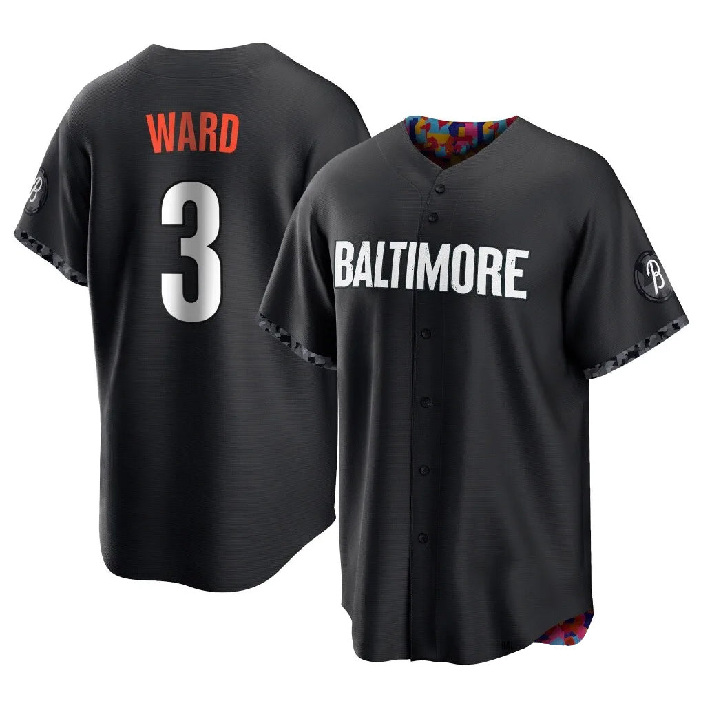 Davalo B.Orioles #3 Taylor Ward Player Black City Connect Home Game Stitched Jerseys