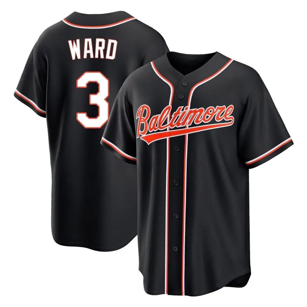 Davalo B.Orioles #3 Taylor Ward Player Black Out Home Game Stitched Jerseys