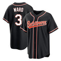Davalo B.Orioles #3 Taylor Ward Player Black Out Home Game Stitched Jerseys