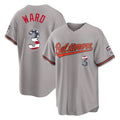 Davalo B.Orioles #3 Taylor Ward Player Gray USA 250 Fourth of July Home Game Stitched Jerseys