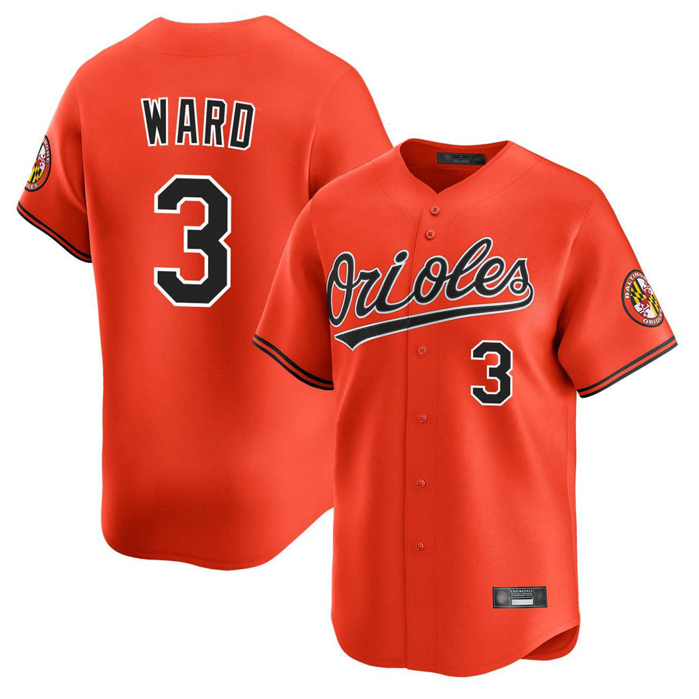 Davalo B.Orioles #3 Taylor Ward Player Orange Limited Home Game Stitched Jerseys