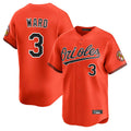 Davalo B.Orioles #3 Taylor Ward Player Orange Limited Home Game Stitched Jerseys