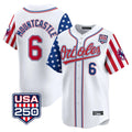 Davalo B.Orioles #6 Ryan Mountcastle Player White USA 250 Independence Day Vapor Premier Home Game Stitched Jerseys