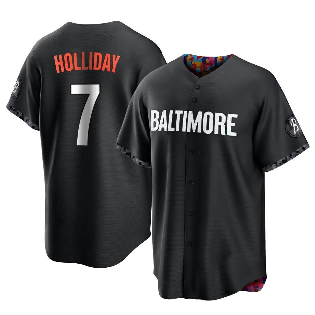 Davalo B.Orioles #7 Jackson Holliday Player Black City Connect Home Game Stitched Jerseys