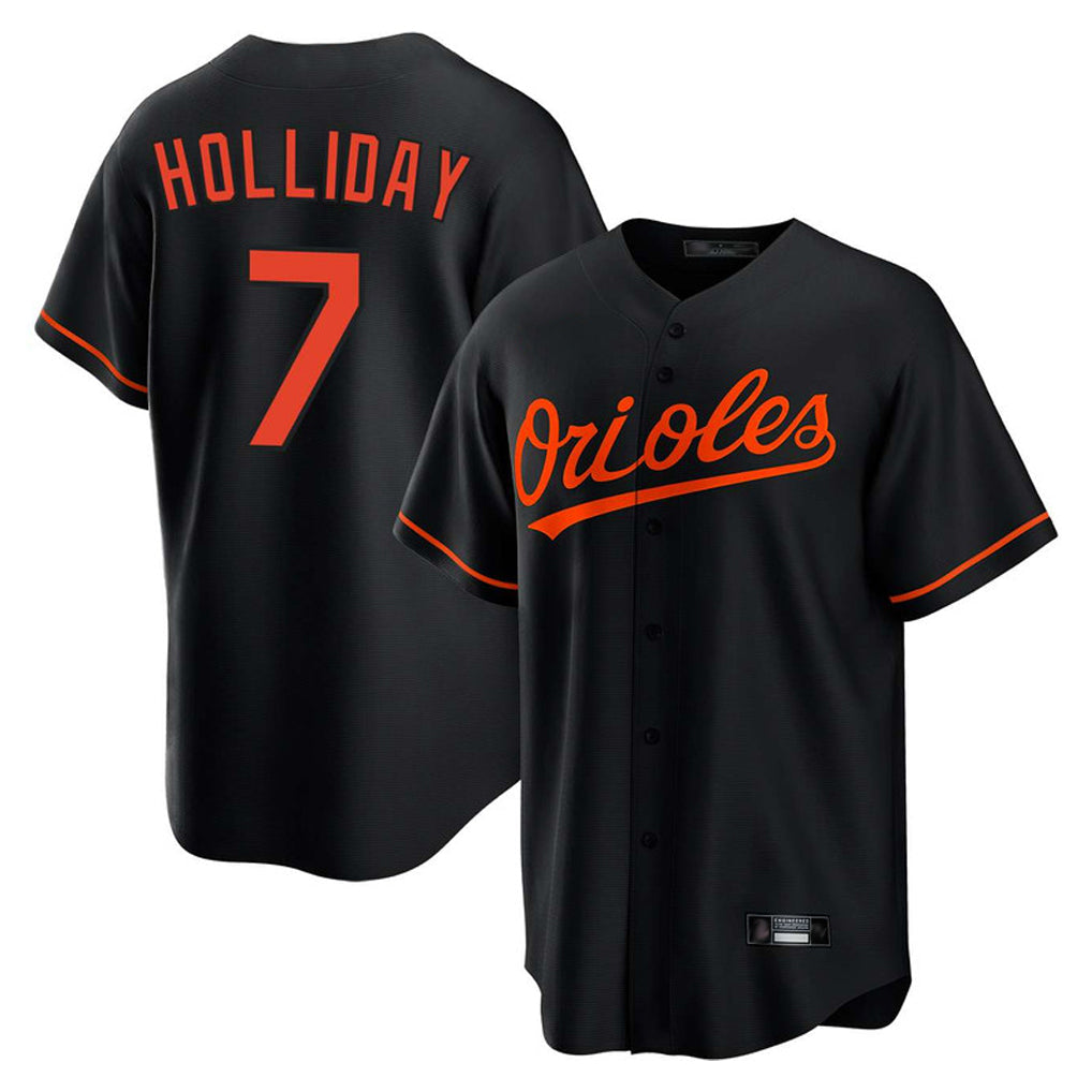 Davalo B.Orioles #7 Jackson Holliday Player Black Home Game Stitched Jerseys