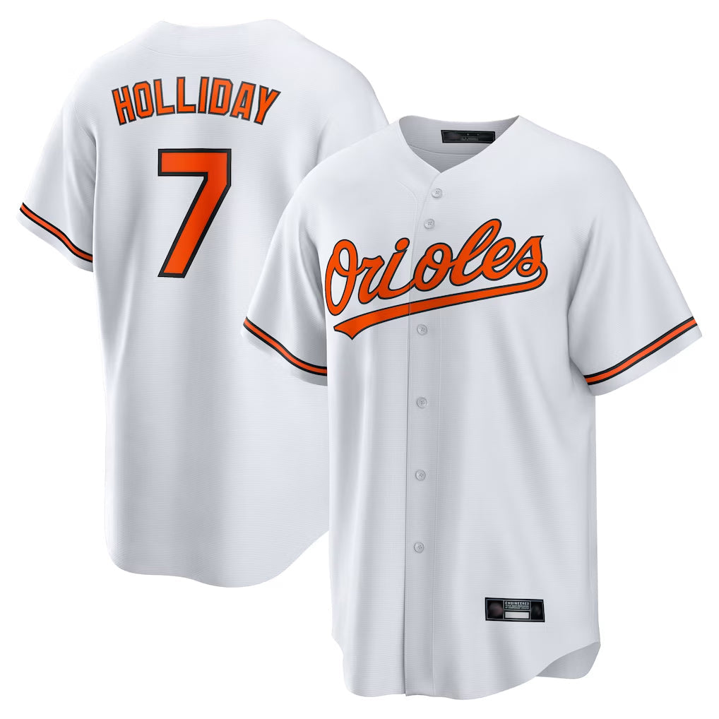 Davalo B.Orioles #7 Jackson Holliday Player White Home Game Stitched Jerseys