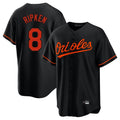 Davalo B.Orioles #8 Cal Ripken Player Black Home Game Stitched Jerseys