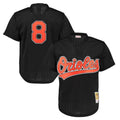 Davalo B.Orioles #8 Cal Ripken Player Black Mitchell & Ness 1997 Cooperstown Mesh Game Stitched Jerseys