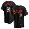 Davalo B.Orioles #8 Cal Ripken Player Black USA 250 Fourth of July Home Game Stitched Jerseys