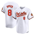 Davalo B.Orioles #8 Cal Ripken Player White Limited Home Game Stitched Jerseys
