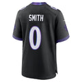 Davalo B.Ravens #0 Roquan Smith Black Alternate Game Stitched Jerseys