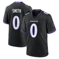 Davalo B.Ravens #0 Roquan Smith Player Black Home Game Stitched Jerseys