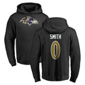 Davalo B.Ravens #0 Roquan Smith Player Black Pullover Hoodie Stitched Jerseys