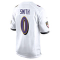 Davalo B.Ravens #0 Roquan Smith Player White Alternate Home Game Stitched Jerseys
