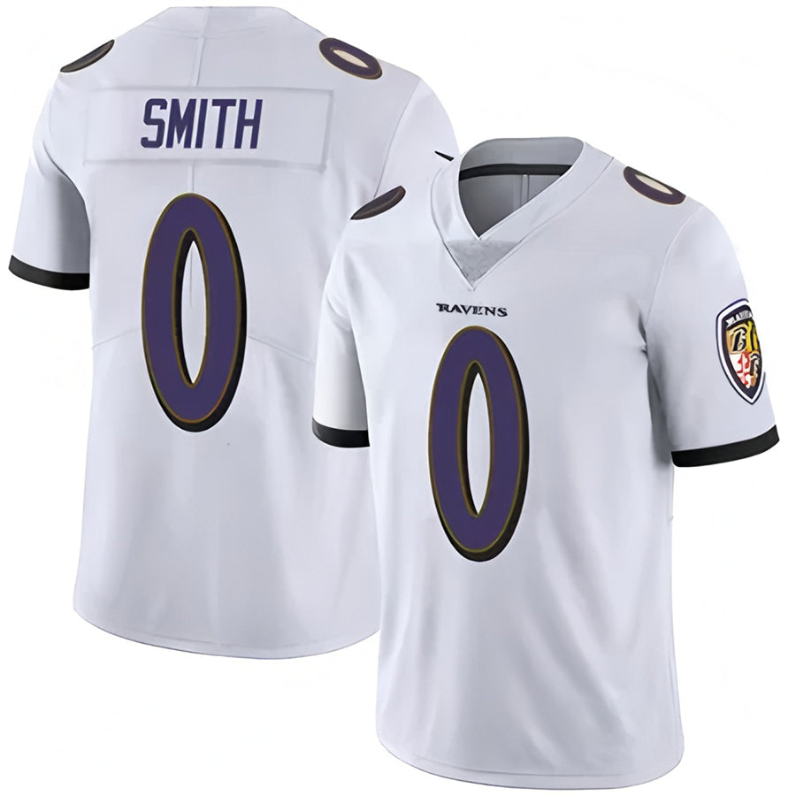 Davalo B.Ravens #0 Roquan Smith Player White Vapor F.U.S.E. Limited Stitched Jerseys