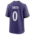 Davalo B.Ravens #0 Roquan Smith Purple Team Game Stitched Jerseys