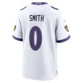 Davalo B.Ravens #0 Roquan Smith White Game Stitched Jerseys
