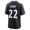 Davalo B.Ravens #22 Derrick Henry Black Alternate Game Stitched Jerseys