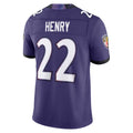 Davalo B.Ravens #22 Derrick Henry Player Purple Limited Elite Home Game Stitched Jerseys