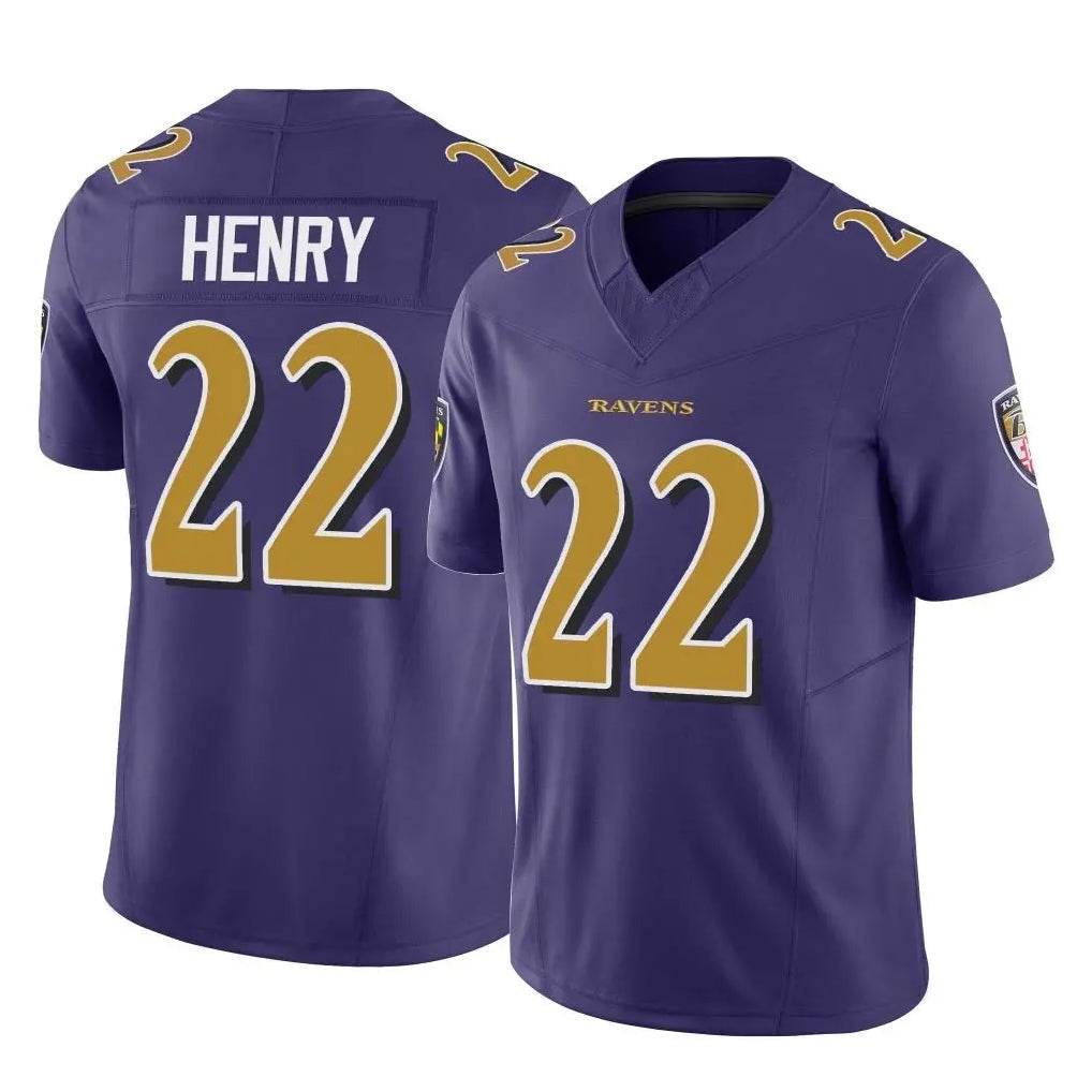 Davalo B.Ravens #22 Derrick Henry Player Purple Limited Home Game Stitched Jerseys