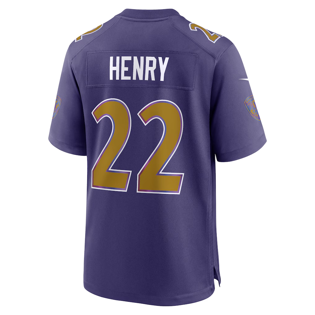 Davalo B.Ravens #22 Derrick Henry Purple Alternate Game Stitched Jerseys