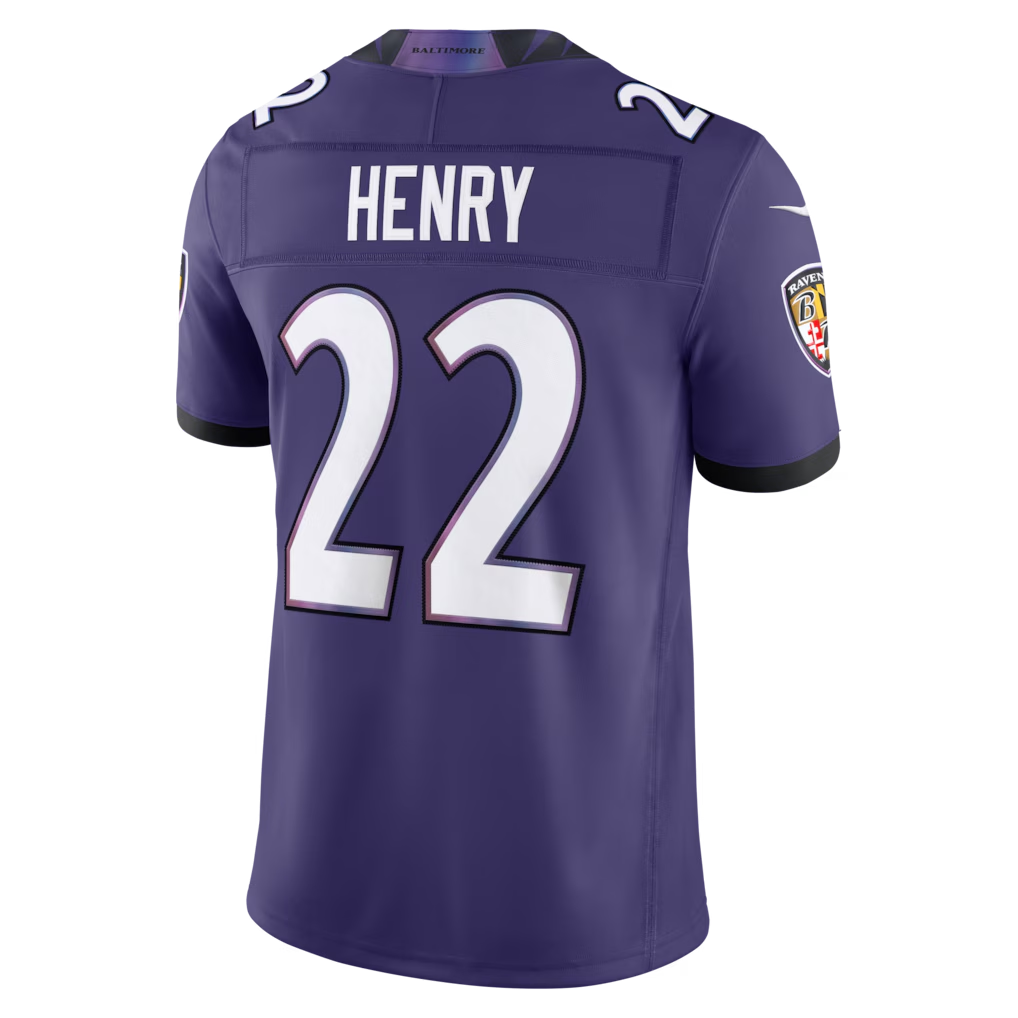 Davalo B.Ravens #22 Derrick Henry Purple Team Vapor F.U.S.E. Stitched Limited Jerseys
