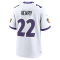 Davalo B.Ravens #22 Derrick Henry White Game Stitched Jerseys
