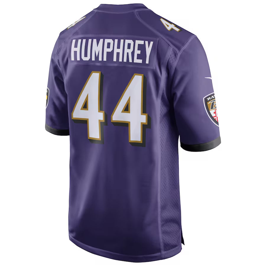 Davalo B.Ravens #44 Marlon Humphrey Player Purple Alternate Home Game Stitched Jerseys