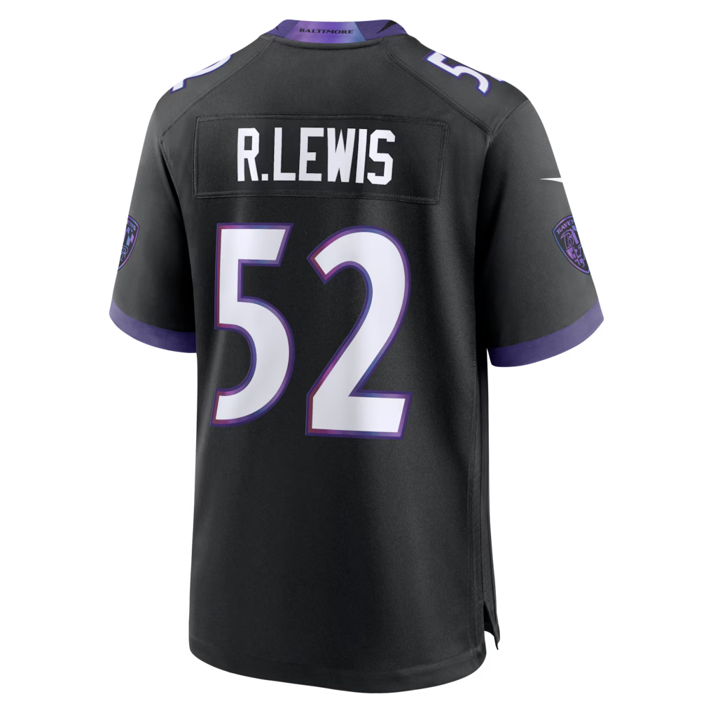 Davalo B.Ravens #52 Ray Lewis Black Alternate Retired Player Stitched Jerseys