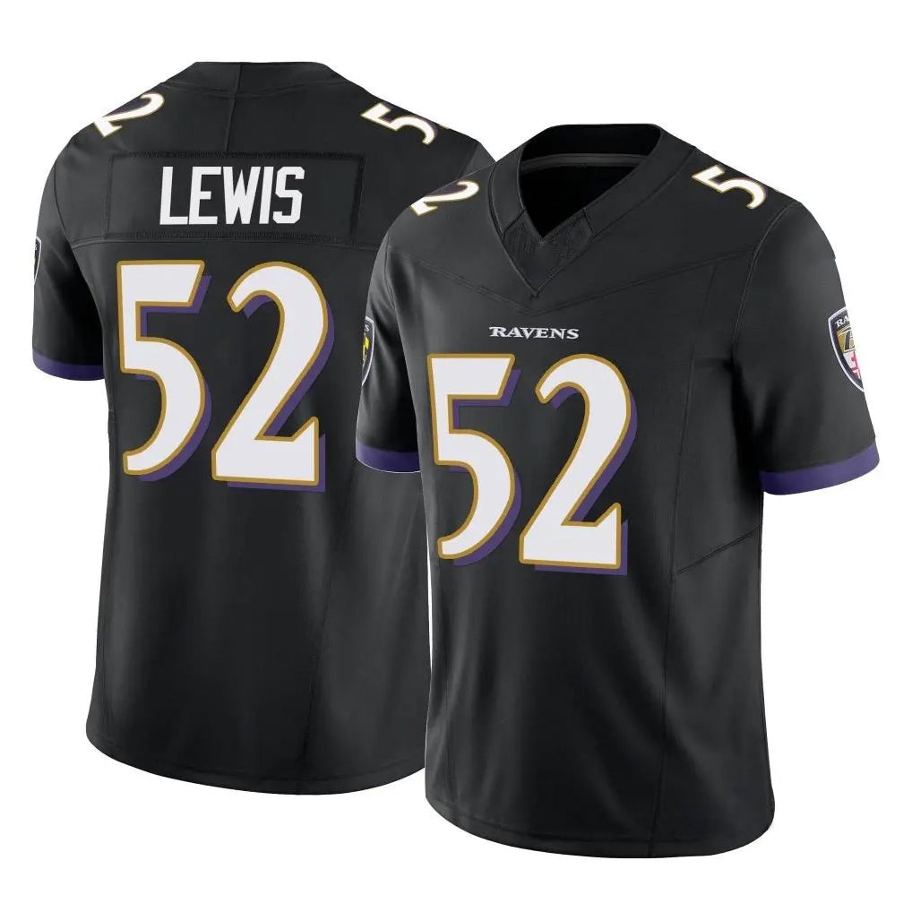 Davalo B.Ravens #52 Ray Lewis Player Black Vapor F.U.S.E. Limited Game Stitched Jerseys