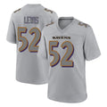 Davalo B.Ravens #52 Ray Lewis Player Gray Replica Limited Stitched Jerseys