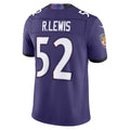 Davalo B.Ravens #52 Ray Lewis Player Purple  Vapor F.U.S.E. Limited Home Game Stitched Jerseys