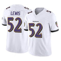 Davalo B.Ravens #52 Ray Lewis Player White Vapor F.U.S.E. Limited Game Home Stitched Jerseys