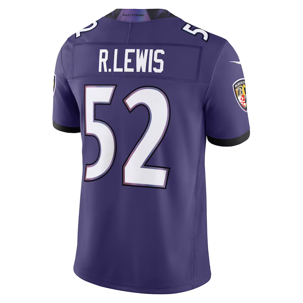 Davalo B.Ravens #52 Ray Lewis Purple Vapor F.U.S.E. Stitched Retired Limited Jerseys