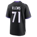 Davalo B.Ravens #71 Olaivavega Ioane Player Black Home Game Stitched Jerseys