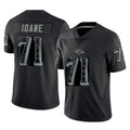 Davalo B.Ravens #71 Olaivavega Ioane Player Black RFLCTV Limited Stitched Jerseys