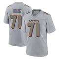 Davalo B.Ravens #71 Olaivavega Ioane Player Gray Replica Limited Stitched Jerseys