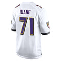 Davalo B.Ravens #71 Olaivavega Ioane Player White Alternate Home Stitched Jerseys