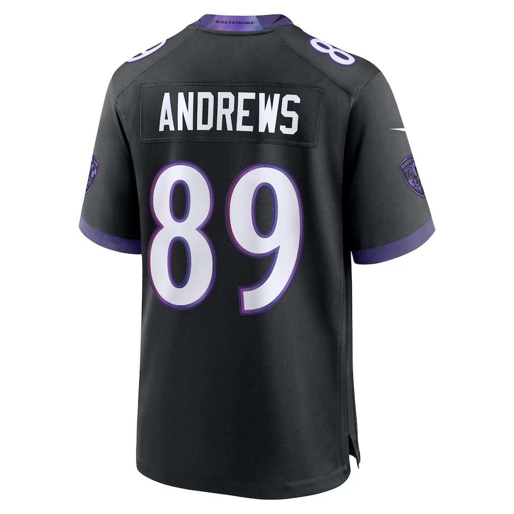 Davalo B.Ravens #89 Mark Andrews Black Alternate Stitched Jerseys