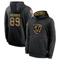 Davalo B.Ravens #89 Mark Andrews Player Black Salute to Service Pullover Hoodie Stitched Jerseys