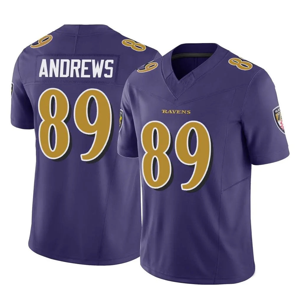 Davalo B.Ravens #89 Mark Andrews Player Purple Vapor F.U.S.E. Limited Game Stitched Jerseys