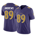 Davalo B.Ravens #89 Mark Andrews Player Purple Vapor F.U.S.E. Limited Game Stitched Jerseys