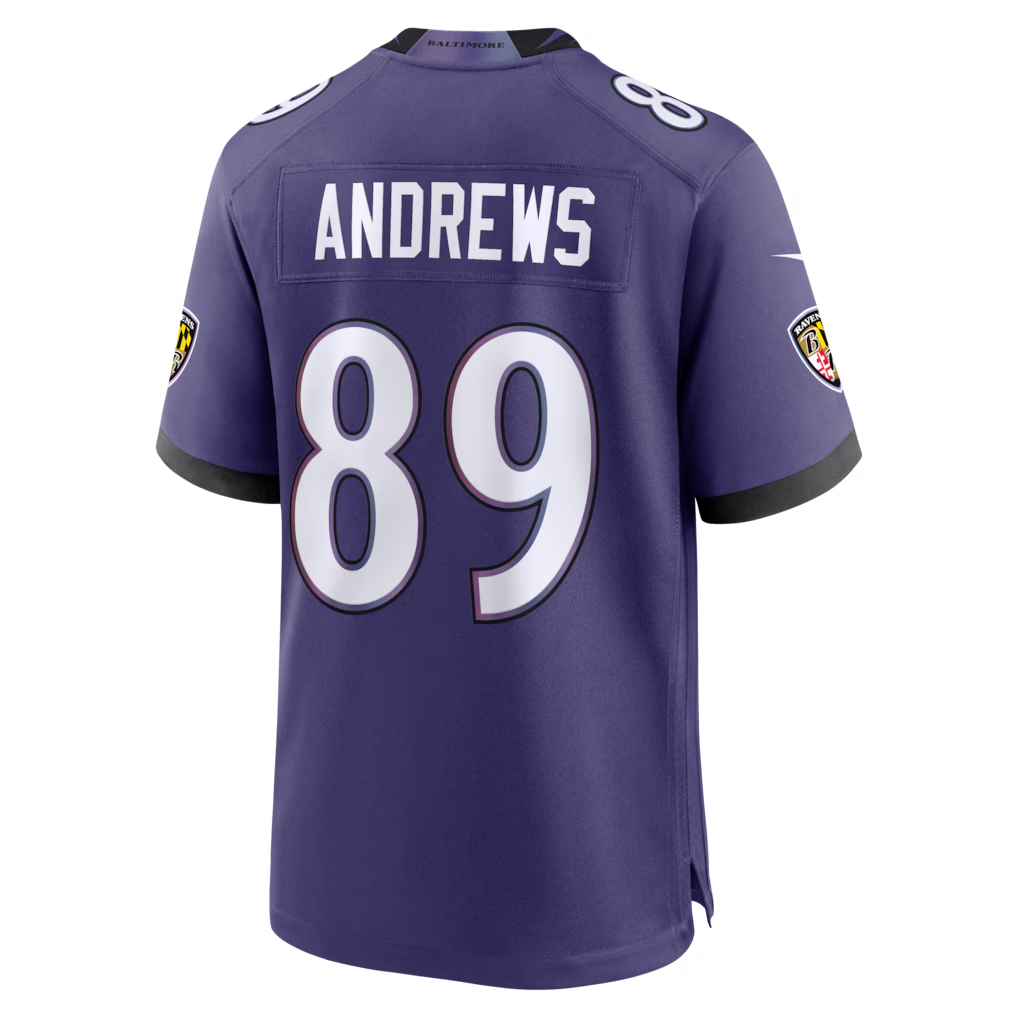 Davalo B.Ravens #89 Mark Andrews Purple Team Game Stitched Jerseys