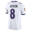 Davalo B.Ravens #8 Lamar Jackson White Vapor F.U.S.E. Stitched Limited Jerseys
