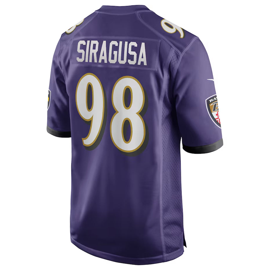 Davalo B.Ravens #98 Tony Siragusa Player Purple Alternate Home Game Stitched Jerseys
