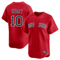 Davalo B.Red Sox #10 Trevor Story Player Red Limited Home Game Stitched Jerseys