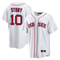 Davalo B.Red Sox #10 Trevor Story Player White Home Game Stitched Jerseys